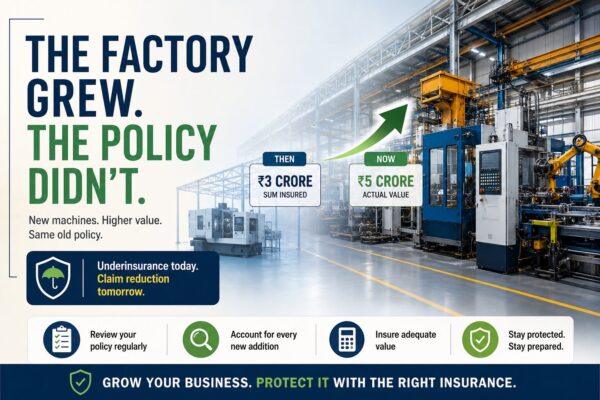 The Factory Grew. The Policy Didn’t: A Common Insurance Mistake That Can Cost Businesses Lakhs